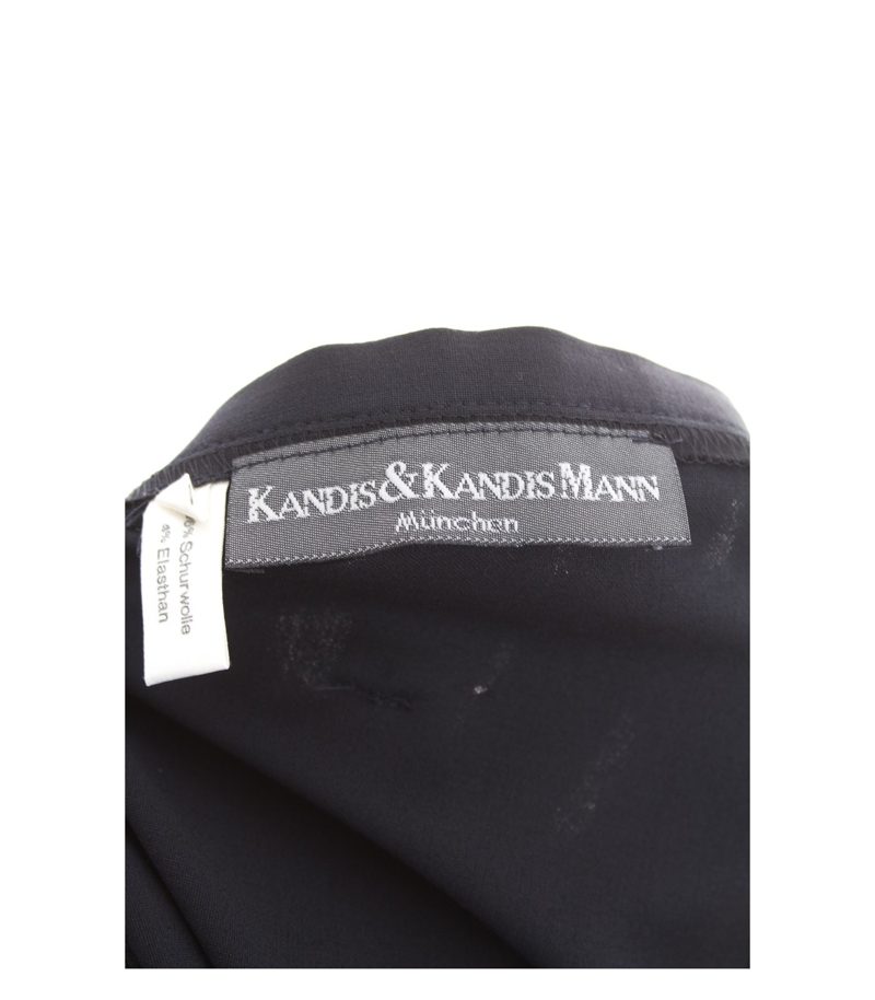 KANDIS & KANDISMANN Damen Rock Wickelrock Wrap Gr. 2 DE 38 Blau Wolle – Foto 3