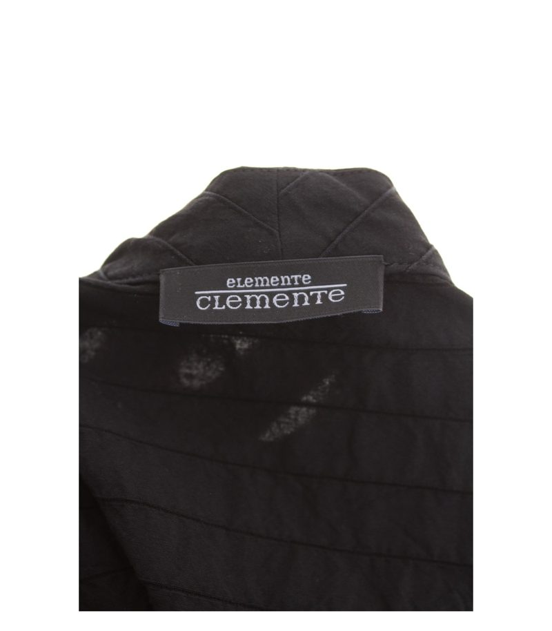 ELEMENTE CLEMENTE Damen Lagenlook Sommerjacke Gr. 1 (DE 38) Schwarz – Foto 3