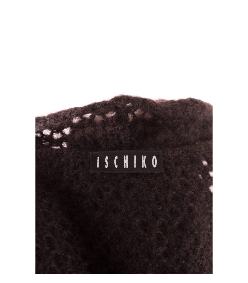 ISCHIKO Damen Strickjacke Cardigan Lagenlook Wolle-Mohair Gr. 38 – Foto 4