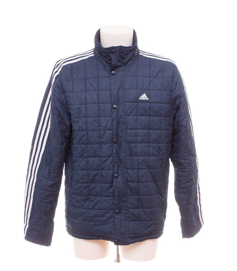 Adidas Herren Jacke Gr. L W61397 Blau Steppjacke Gefüttert – Foto 1