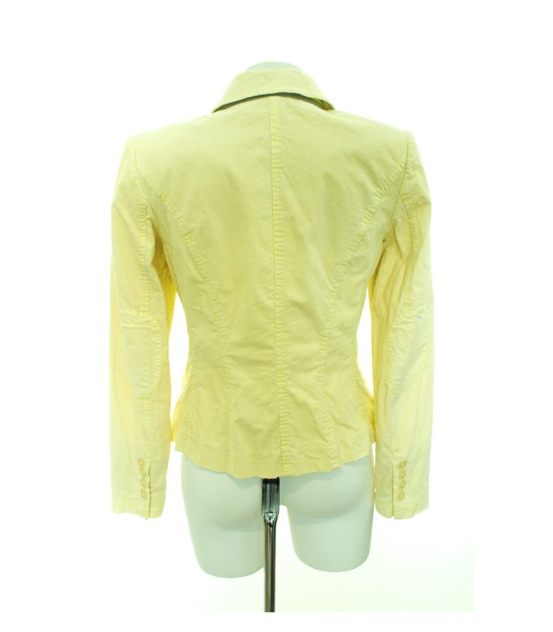BLONDE No.8 Damen Blazer Casual Pastellgelb Gr. DE 36 Cord Baumwolle – Foto 2