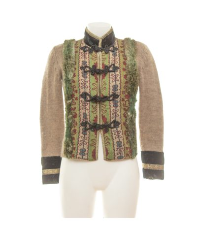 Etro Damen Strickjacke  Cardigan Gr. 36 (IT 42) Mehrfarbig Wollmix Paisley