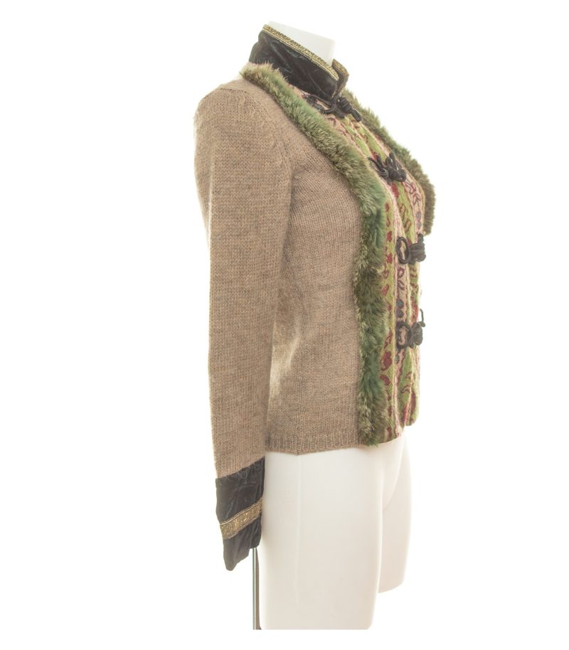 Etro Damen Strickjacke  Cardigan Gr. 36 (IT 42) Mehrfarbig Wollmix Paisley – Foto 2