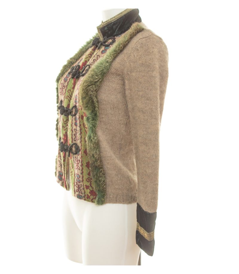Etro Damen Strickjacke  Cardigan Gr. 36 (IT 42) Mehrfarbig Wollmix Paisley – Foto 3