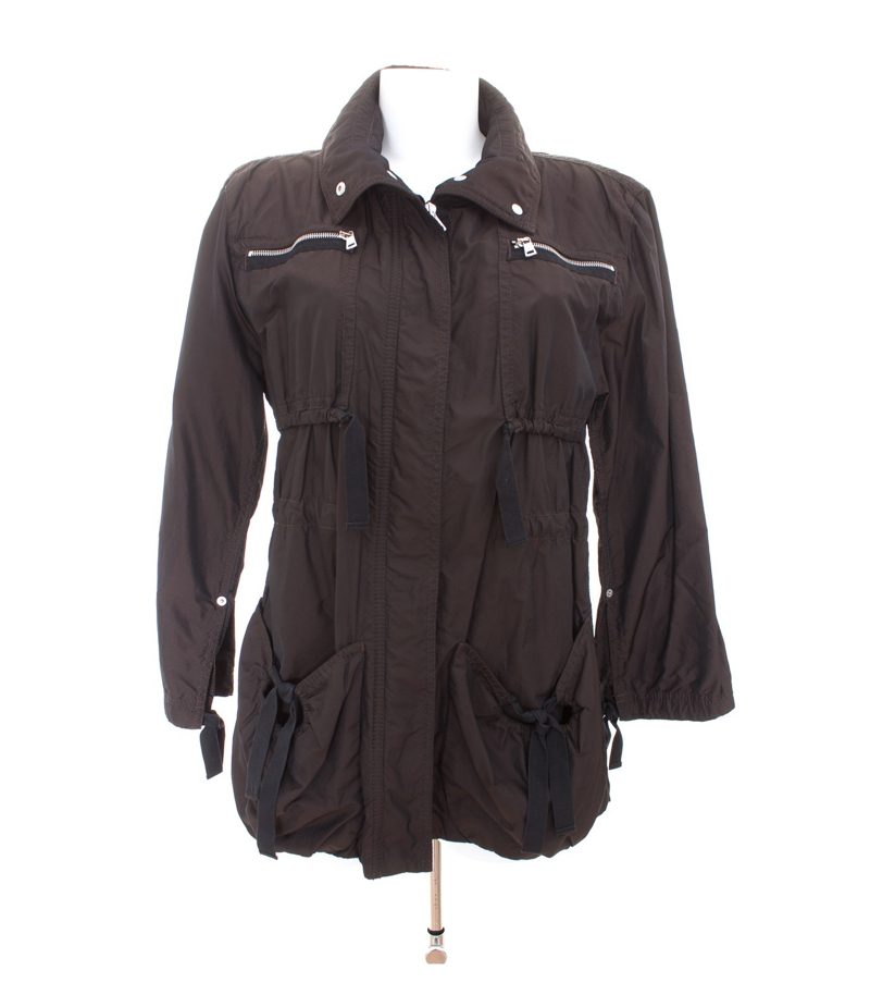 Marc Cain Damen Übergangsjacke Parka Gr. N1 DE 34 Braun – Foto 1