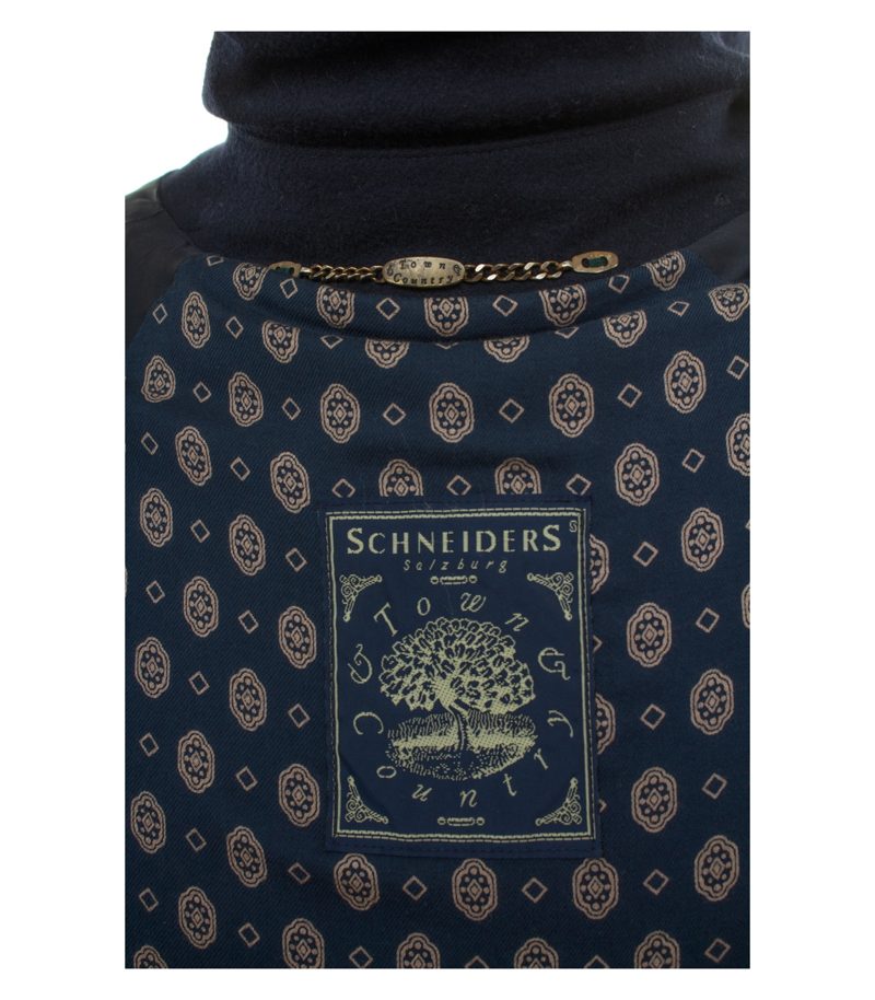 Schneiders Herren Mantel Gr. 56 MISCHA Blau Wollmix – Foto 8
