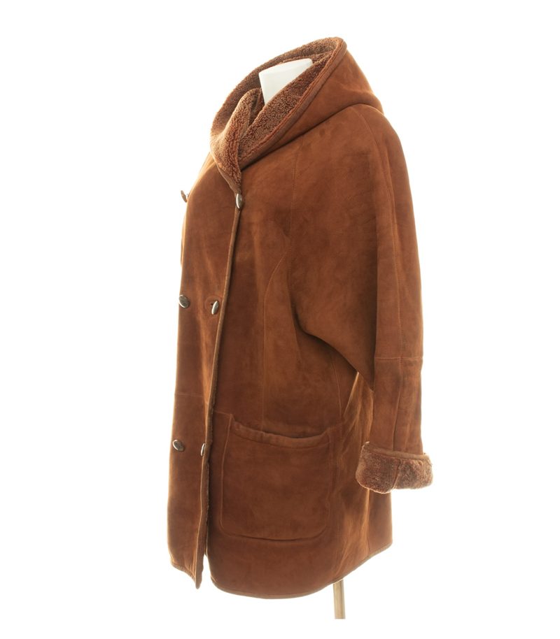 STRIWA Damen Mantel Gr. M Braun Leder – Foto 3