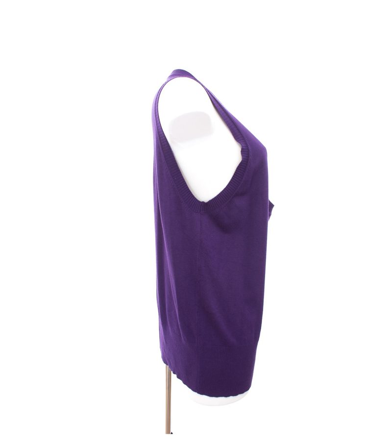 MARK ADAM Damen Pullunder Pulli Feinstrick Gr. XXL Violett Strick – Foto 2