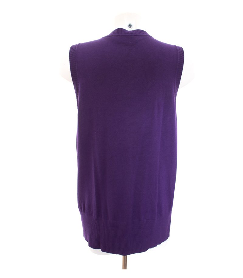 MARK ADAM Damen Pullunder Pulli Feinstrick Gr. XXL Violett Strick – Foto 3