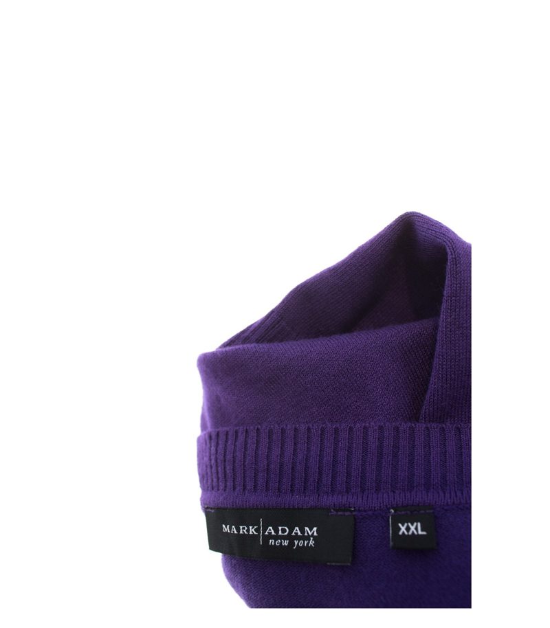 MARK ADAM Damen Pullunder Pulli Feinstrick Gr. XXL Violett Strick – Foto 4