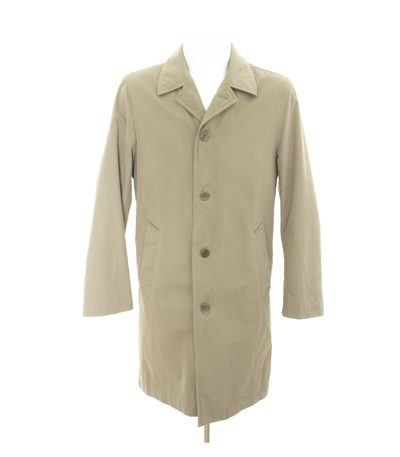 Tom Rusborg Herren Mantel Business Hellkhaki Gr. 46 Übergangsmantel Baumwolle