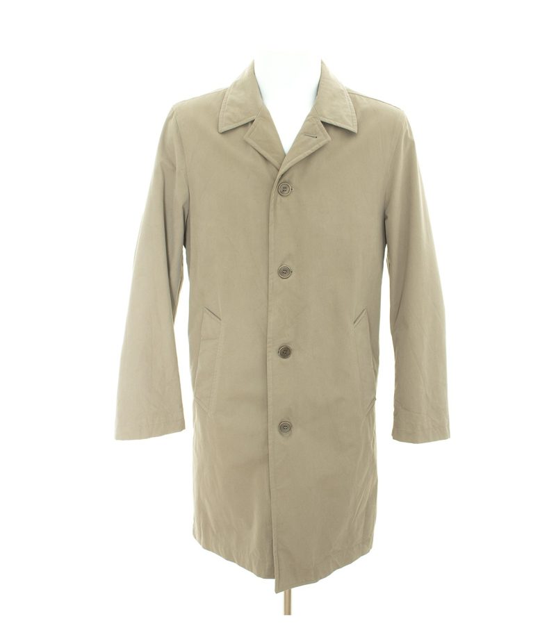 Tom Rusborg Herren Mantel Business Hellkhaki Gr. 46 Übergangsmantel Baumwolle – Foto 1