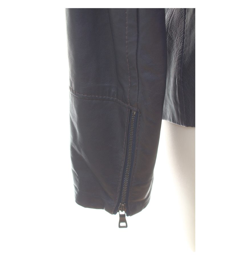 Riani Damen Jacke Gr. 38 Blau Lederjacke Lammnappa – Foto 5