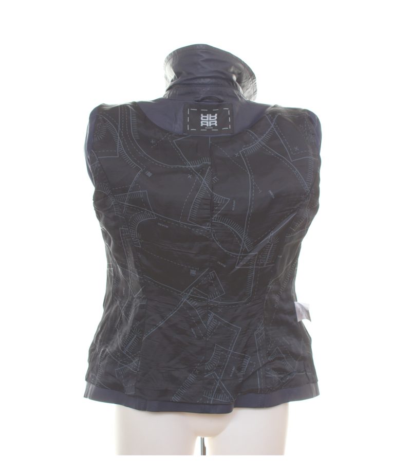 Riani Damen Jacke Gr. 38 Blau Lederjacke Lammnappa – Foto 8
