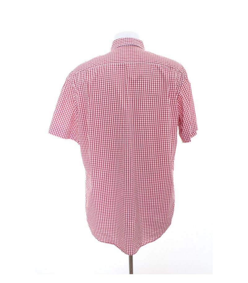 SOR Herren Hemd Business Shirt Gr. 41/16/L Rot Weiß Baumwolle – Foto 3