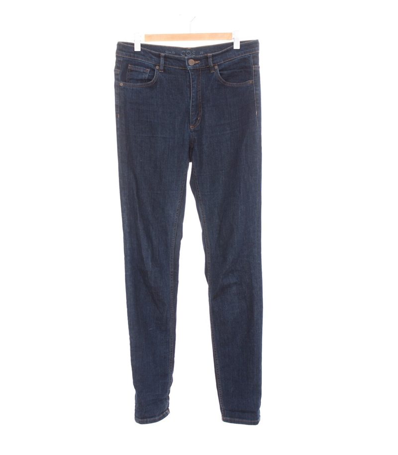 COS Damen Jeans Slim Fit Gr. W29 Blau Denim Baumwolle – Foto 1