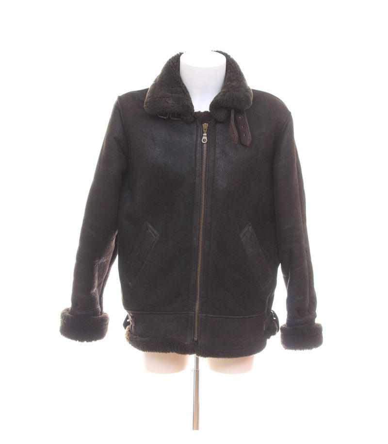 Skandal Herren Jacke Gr. M Braun Leder Lammfell