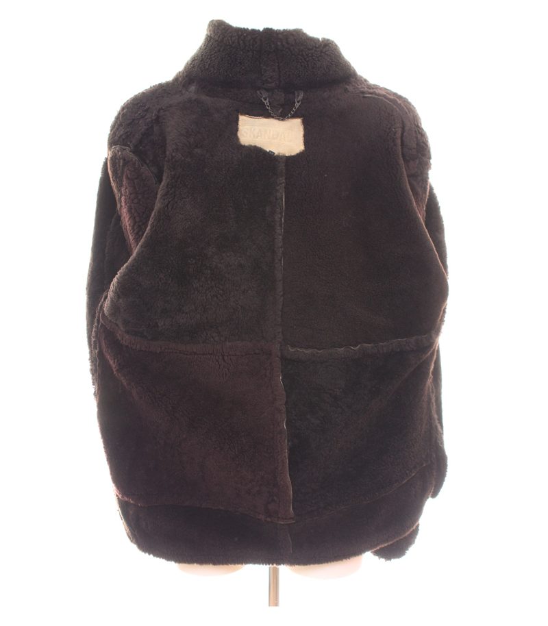 Skandal Herren Jacke Gr. M Braun Leder Lammfell – Foto 7