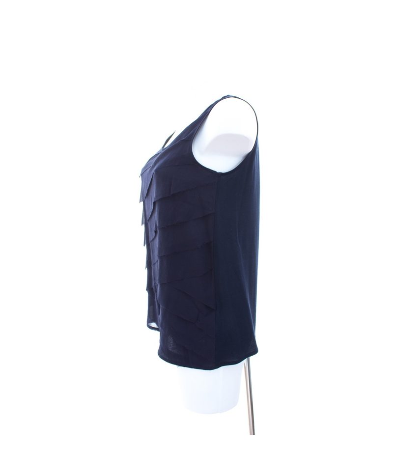 MAX & Co. Damen Top Shirt Gr. M Blau Seide – Foto 2