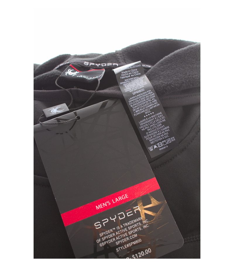 Spyder Herren Pullover Gr. L (LARGE) SPM800 Schwarz Funktionsshirt – Foto 6
