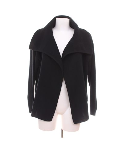 Two Danes Damen Strickjacke ca. Gr. L Schwarz Wolle