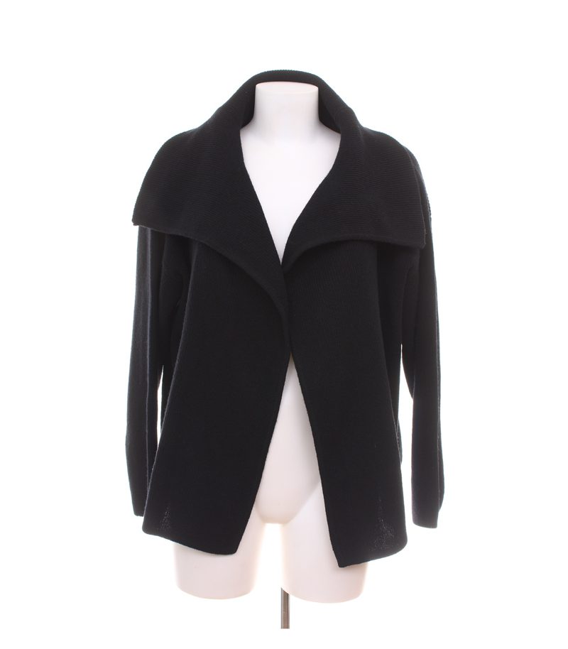 Two Danes Damen Strickjacke ca. Gr. L Schwarz Wolle – Foto 1