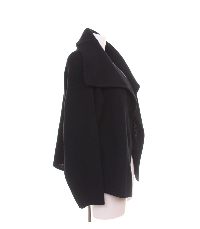 Two Danes Damen Strickjacke ca. Gr. L Schwarz Wolle – Foto 2
