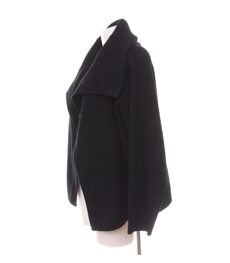 Two Danes Damen Strickjacke ca. Gr. L Schwarz Wolle – Foto 3