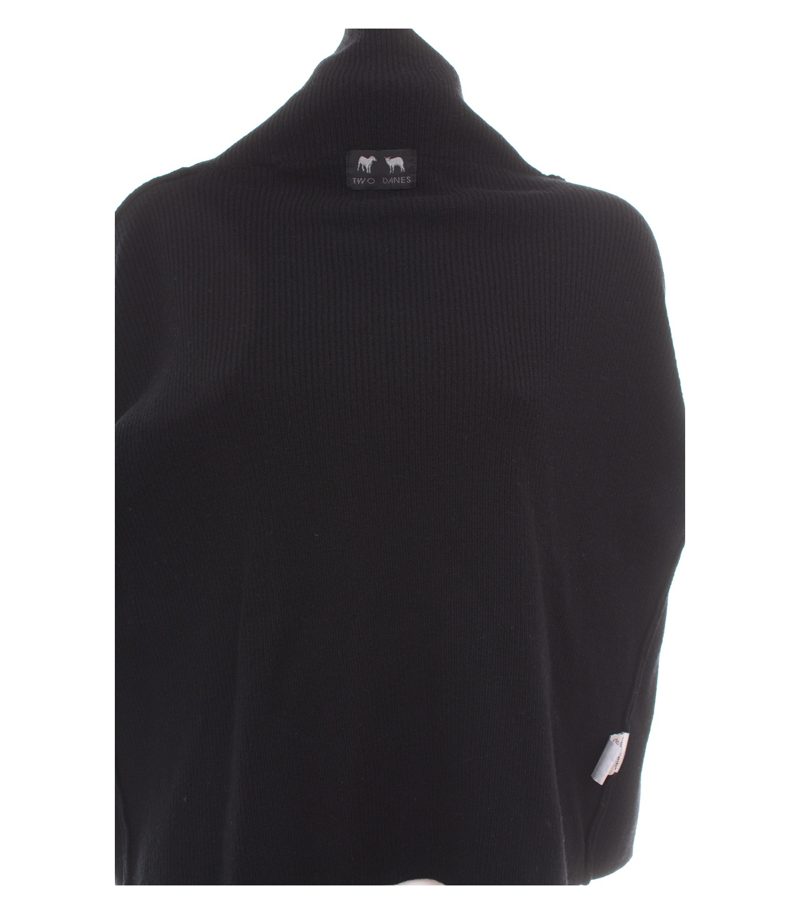 Two Danes Damen Strickjacke ca. Gr. L Schwarz Wolle – Foto 5