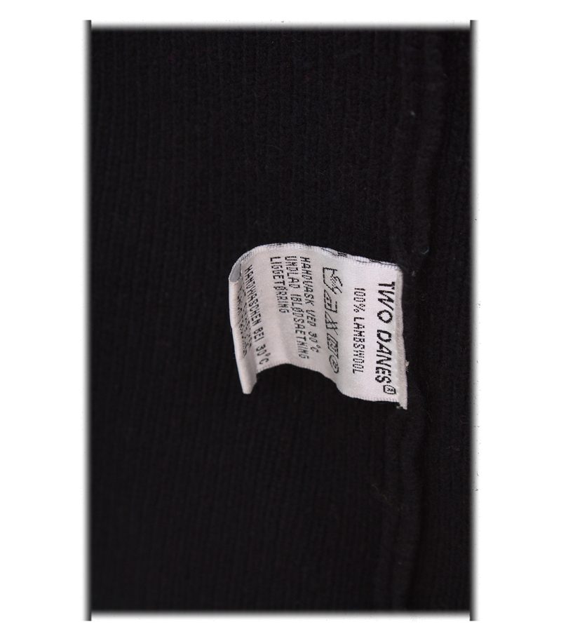Two Danes Damen Strickjacke ca. Gr. L Schwarz Wolle – Foto 7