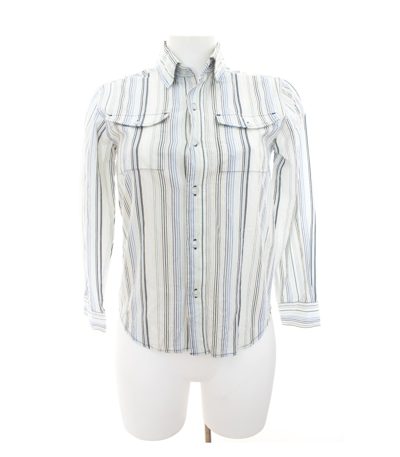 Calvin Klein Damen Bluse Shirt Gr. M Mehrfarbig Baumwolle