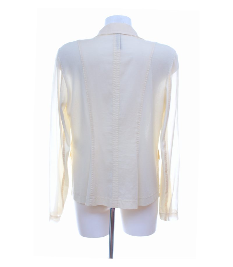 Marc Cain Damen Blazer Gr. 38 (N 4) Beige Baumwolle Seide – Foto 3