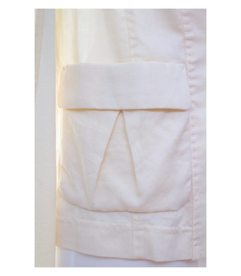 Marc Cain Damen Blazer Gr. 38 (N 4) Beige Baumwolle Seide – Foto 5