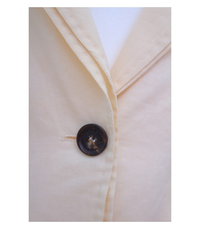 Marc Cain Damen Blazer Gr. 38 (N 4) Beige Baumwolle Seide – Foto 6
