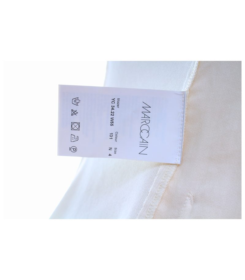 Marc Cain Damen Blazer Gr. 38 (N 4) Beige Baumwolle Seide – Foto 10