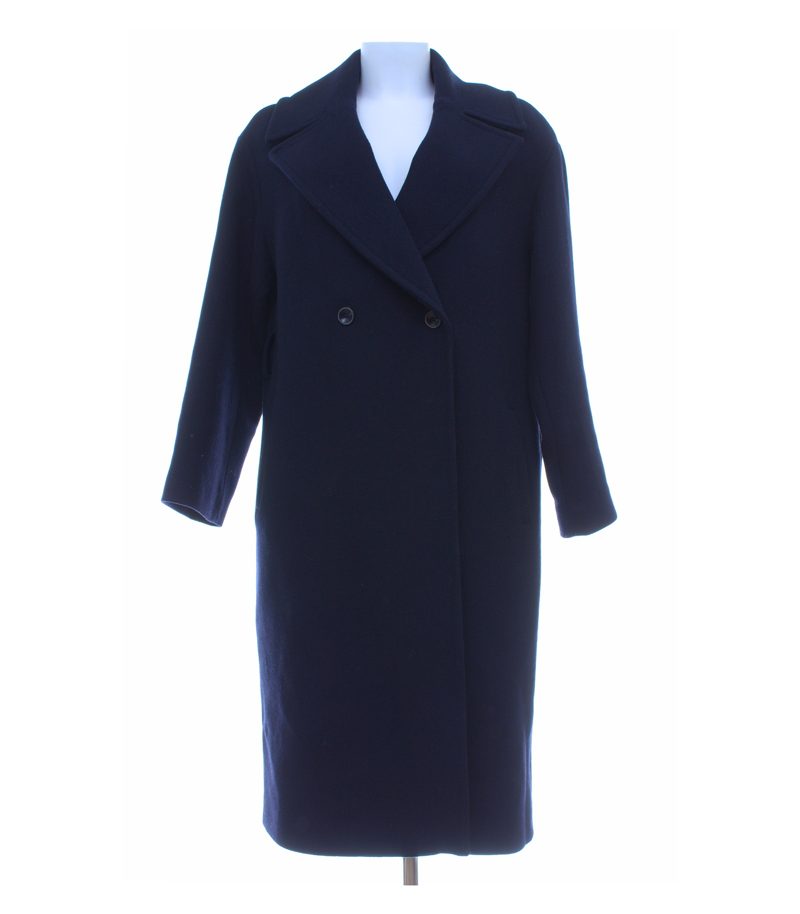 ZARA Damen Mantel Gr. S Blau Wollmix – Foto 1