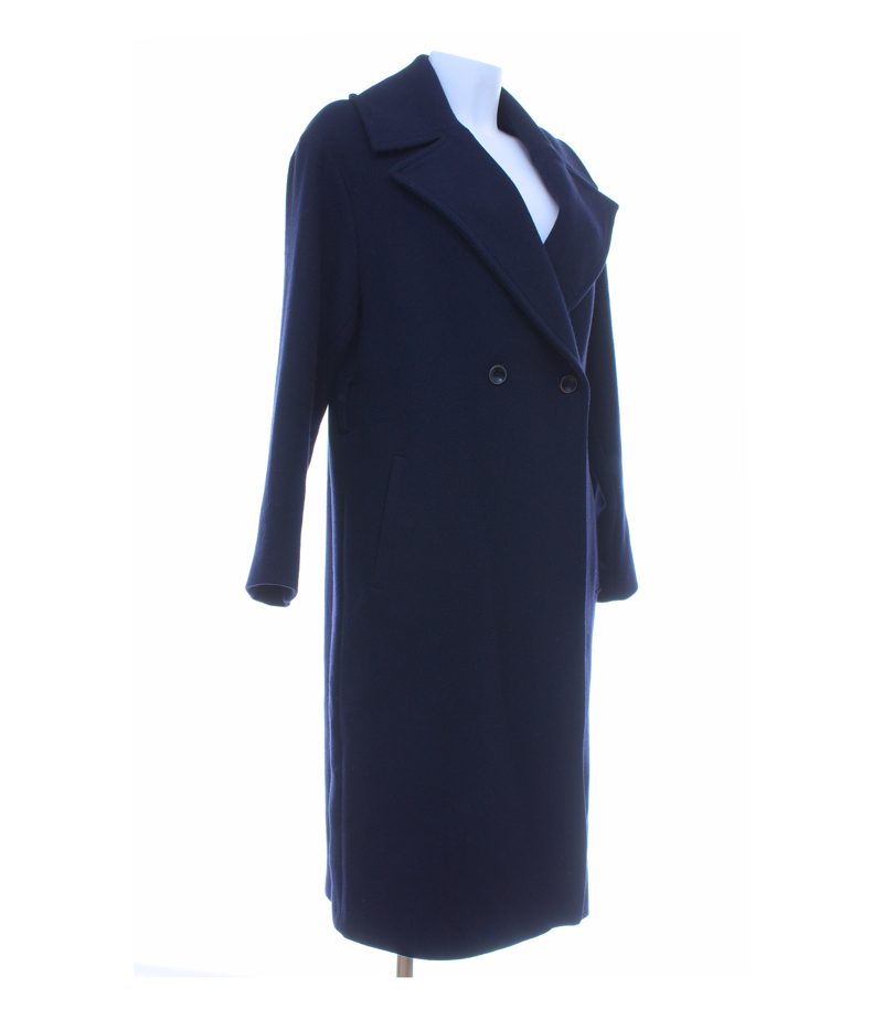 ZARA Damen Mantel Gr. S Blau Wollmix – Foto 4