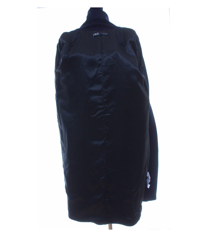 ZARA Damen Mantel Gr. S Blau Wollmix – Foto 6
