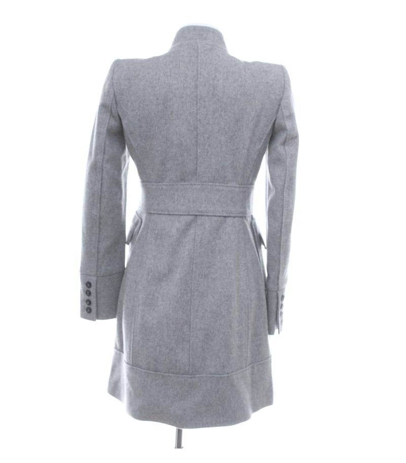 Zara Damen Mantel Gr. S Grau Wolle – Foto 3