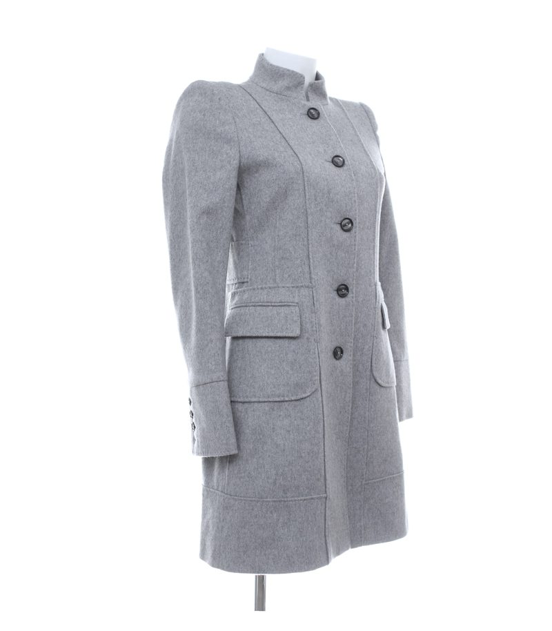 Zara Damen Mantel Gr. S Grau Wolle – Foto 4