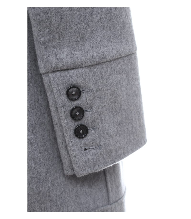 Zara Damen Mantel Gr. S Grau Wolle – Foto 6