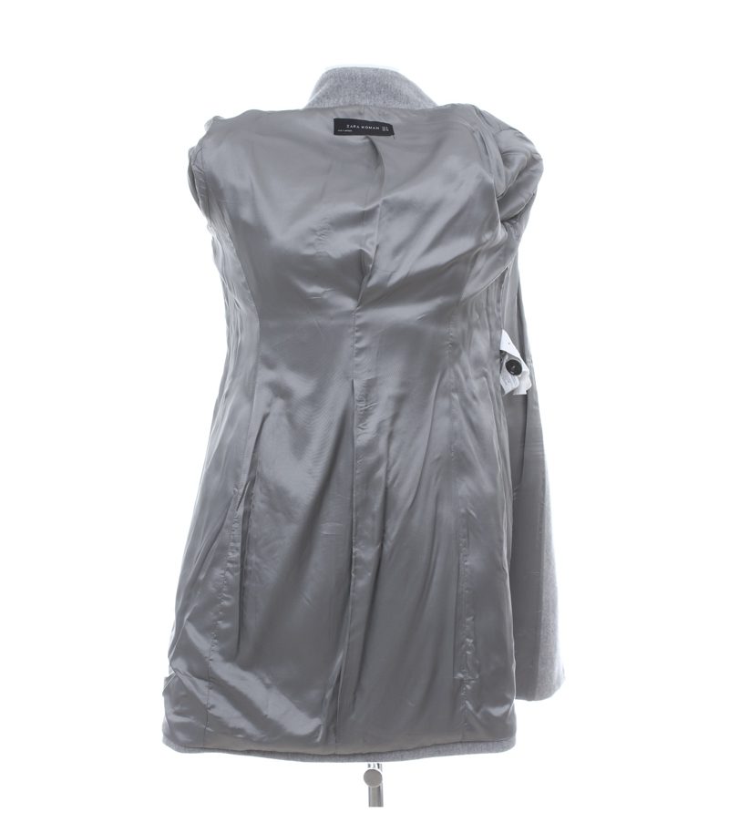 Zara Damen Mantel Gr. S Grau Wolle – Foto 7