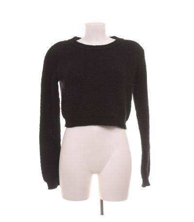 Hallhuber Damen Pullover Gr. 40  Schwarz Wolle Mohair Mix