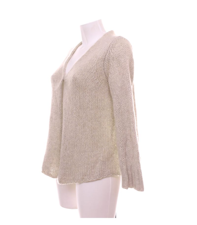 Luren Damen Strickjacke Gr. S Beige Kaschmir Seide Mix – Foto 2