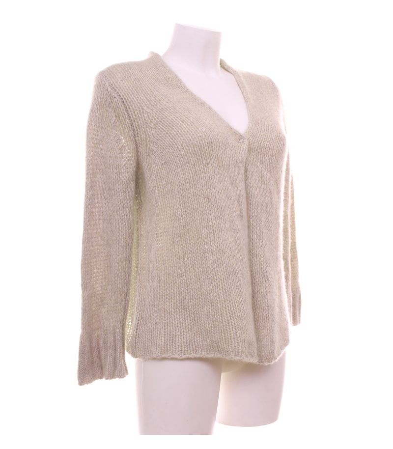Luren Damen Strickjacke Gr. S Beige Kaschmir Seide Mix – Foto 4