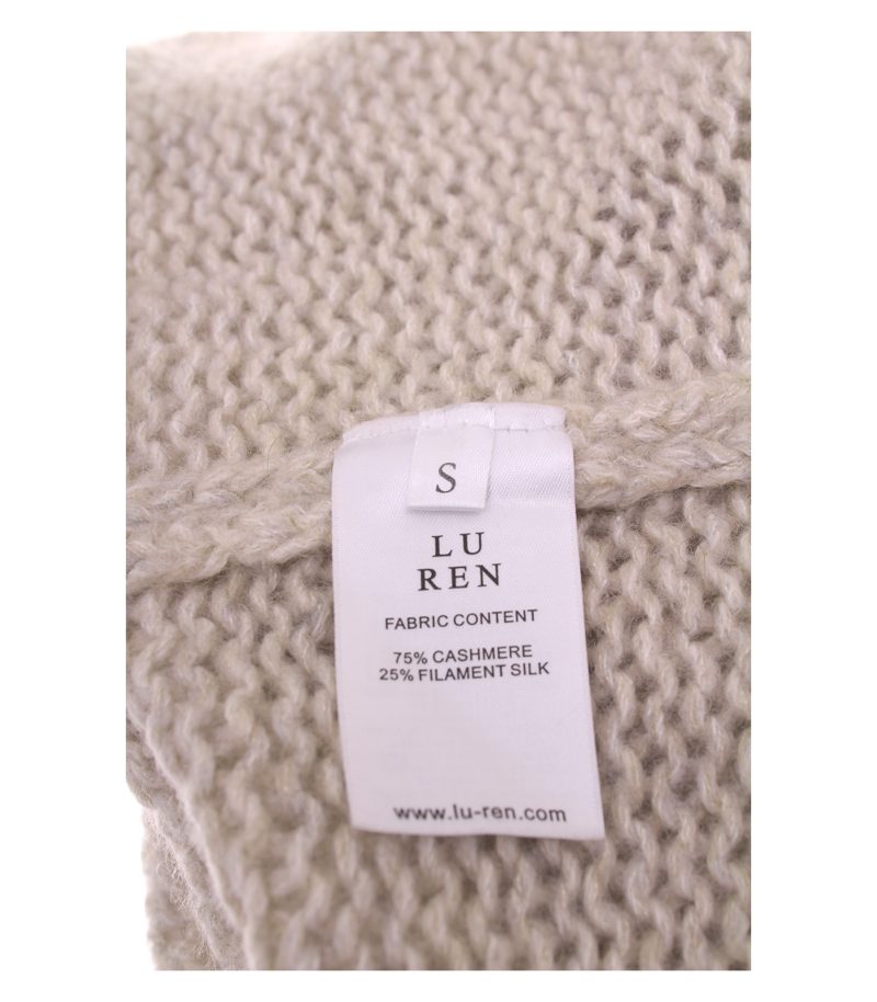 Luren Damen Strickjacke Gr. S Beige Kaschmir Seide Mix – Foto 6