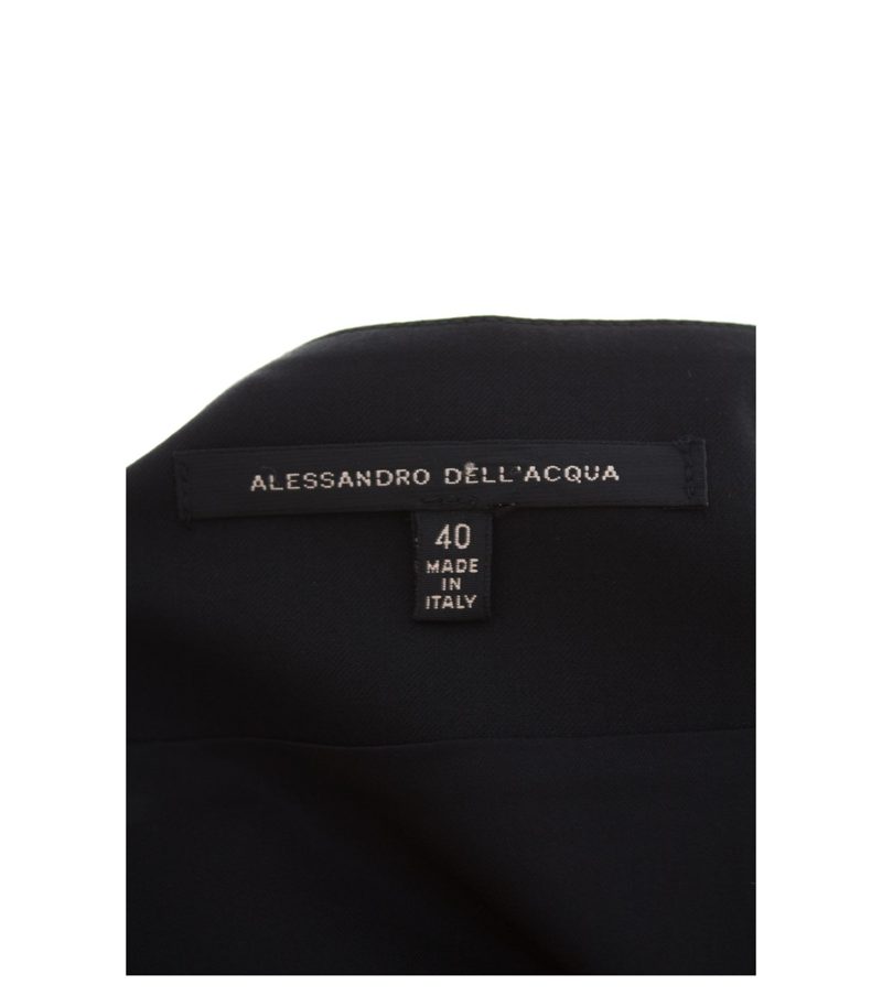 ALESSANDRO DELL'ACQUA Damen Rock Bleistiftrock Gr. IT 40 DE 36 Schwarz – Foto 3