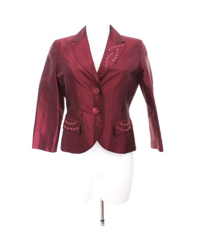 PARISPORT Damen Blazer Gr. IT 42 DE 38 Seide Neu