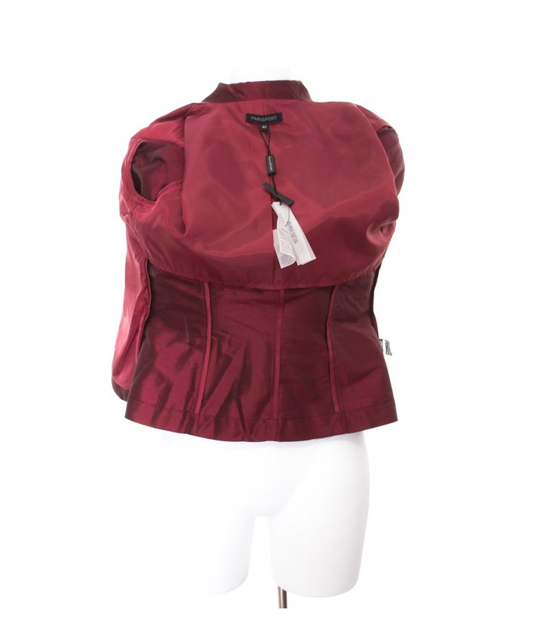 PARISPORT Damen Blazer Gr. IT 42 DE 38 Seide Neu – Foto 5