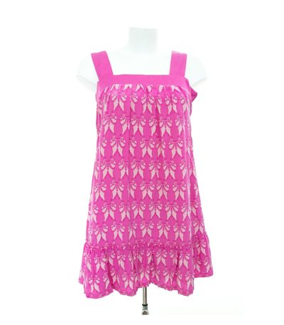 FAITH CONNEXION Damen Kleid Trägerkleid Gr. XS Pink Weiß Seide